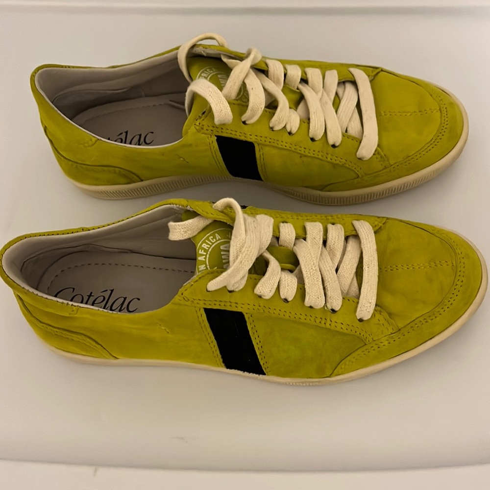 Cotélac sneakers in yellow, size 38 (US 7.5)